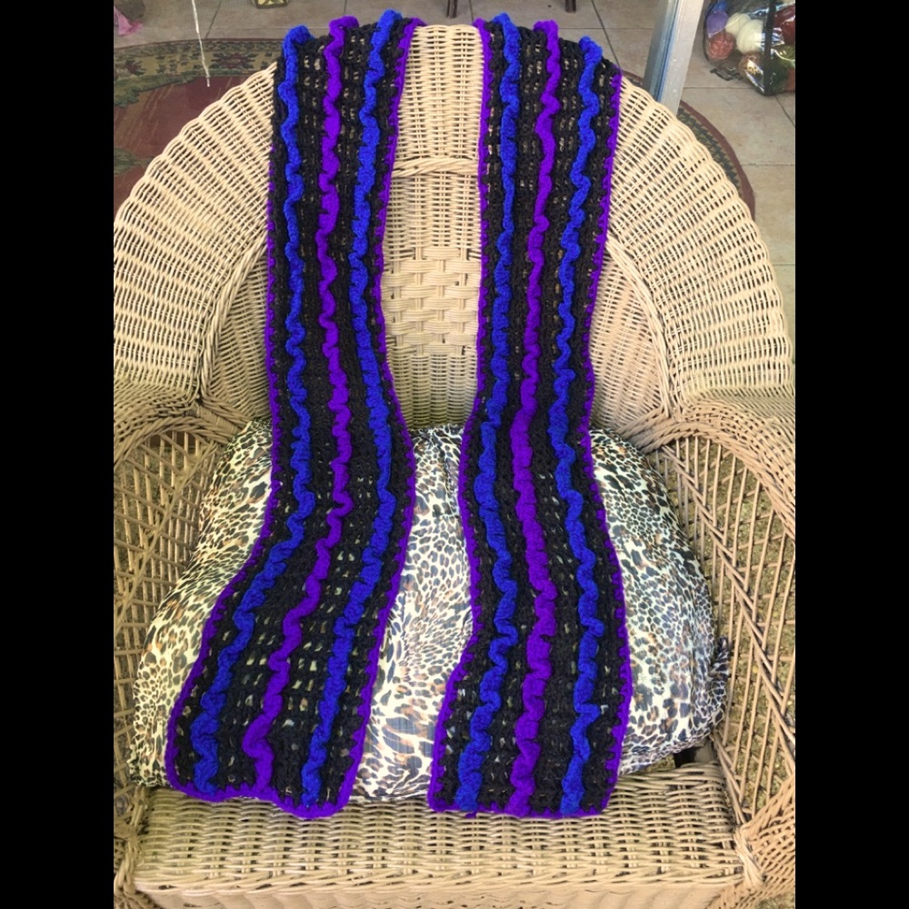 Designed by Nonna Handmade crochet Long Scarf
